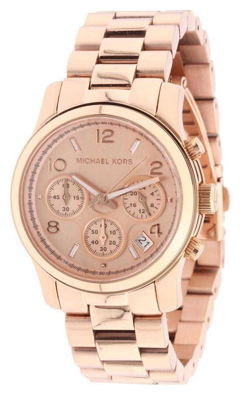 michael kors watch rose gold thin band|Michael Kors runway.